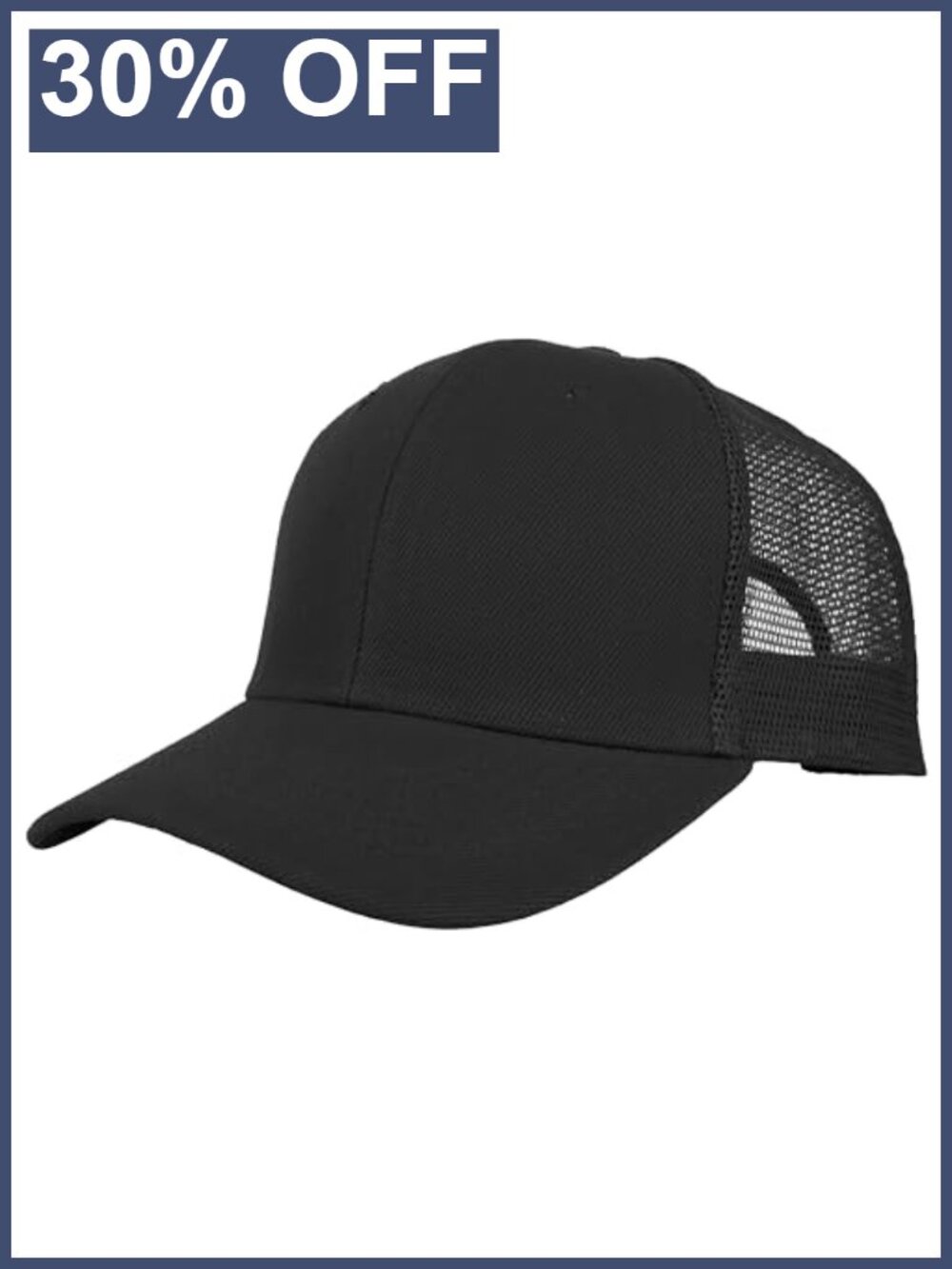 Mesh Trucker Baseball Cap Snapback Structured Front Panel